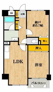 グラン・ピア天王寺【6階】の間取り