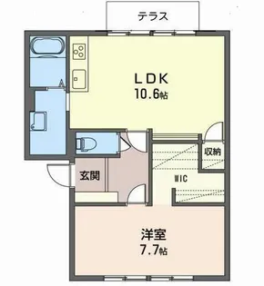レーベンハイム【0105号室】の間取り