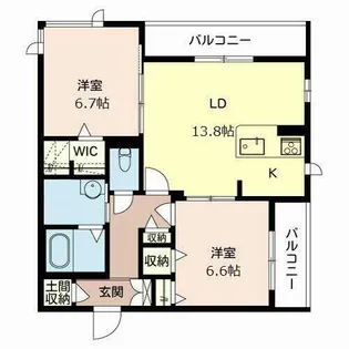 リバーツリー【0203号室】の間取り