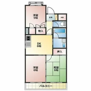 ほら貝ビレッジ【1階】の間取り