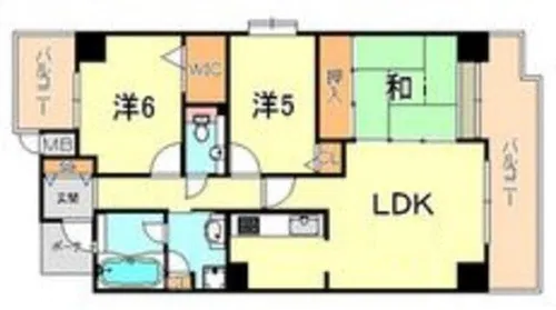 エスリード三宮フラワーロード【7階】の間取り
