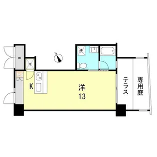 ロイスグラン神戸湊川公園【1階】の間取り