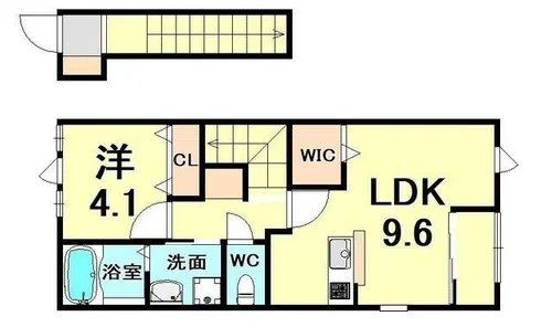 シャレード【2階】の間取り