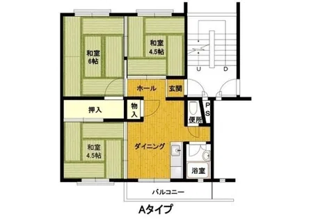 伊丹池尻 1号棟【4階】の間取り