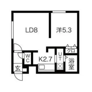 KOKOMO北13条【3階】の間取り