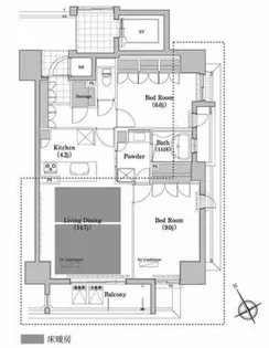 プライムメゾン高見【1101号室】の間取り