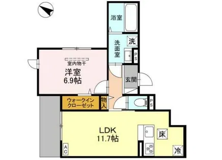 ブリランテ森南町【1階】の間取り