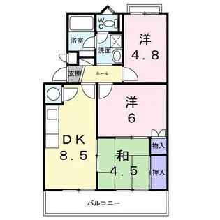 カサグランデ藤江【3階】の間取り