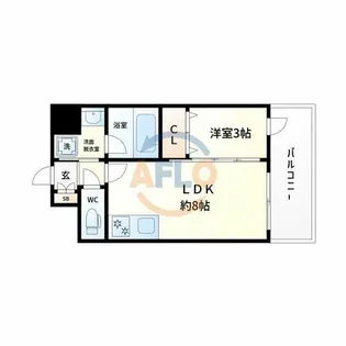 グランドステージ花園【9階】の間取り