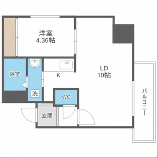 パルティーレ平岸【503号室】の間取り