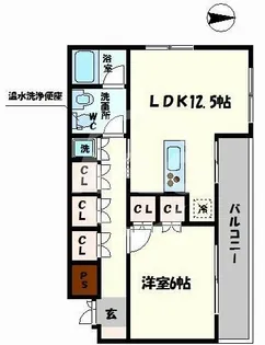 グラスホッパー【9階】の間取り