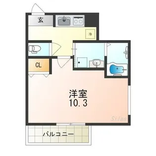 フジパレス堺鳳東Ⅵ番館【2階】の間取り