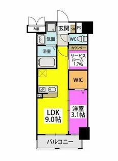 ラフィーネ箱崎駅前【5階】の間取り