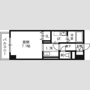 グランカーサ南6条【10階】の間取り