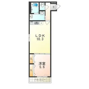 フジパレス日根野駅南Ⅰ番館【1階】の間取り