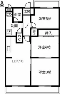 メゾンドフォーレ5番館【303号室】の間取り