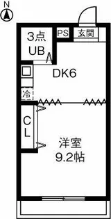 エグゼクティブ33【1G号室】の間取り
