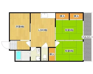 福岡県春日市桜ヶ丘7丁目【マンション】の間取り