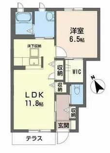パルメーラ 東近江【0102号室】の間取り