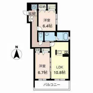 crossroads【0302号室】の間取り