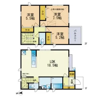 福岡県福岡市城南区田島2丁目【一戸建】の間取り