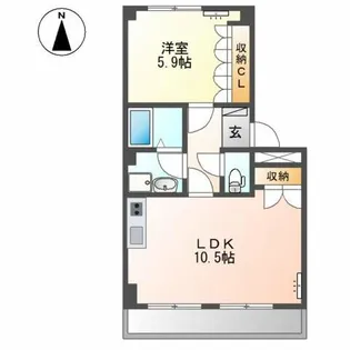 グランディール【2階】の間取り