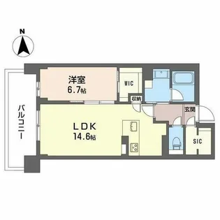 グラン セレニオ 江坂【2階】の間取り