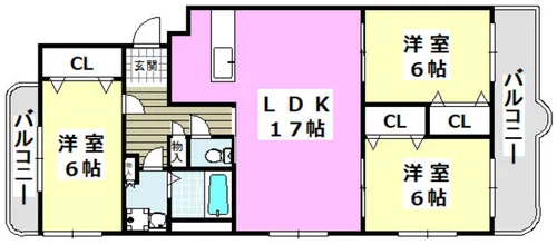 メゾン・ファミール【105号室】の間取り