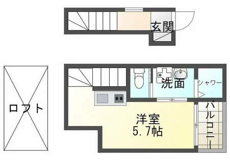 アリビア山手【2階】の間取り