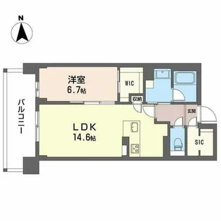 グラン セレニオ 江坂【7階】の間取り