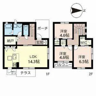 フォレスタ 宝ヶ池【0101号室】の間取り
