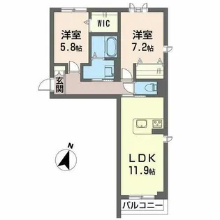 Grand Hearths 5【0201号室】の間取り