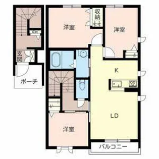 アヴェニーレ西井ノ口【0205号室】の間取り