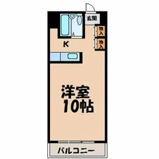 八晃ビル【501号室】の間取り