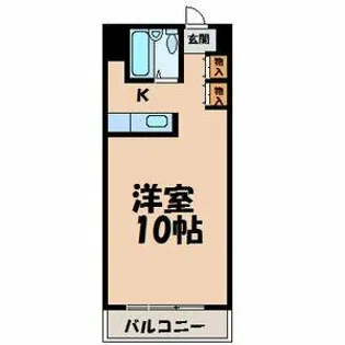 八晃ビル【501号室】の間取り