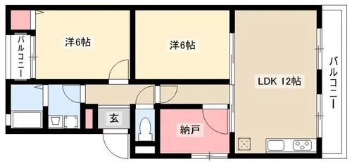 ハイツエクセル【206号室】の間取り