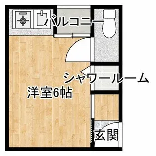 カレッジハウスニシガミⅢ【201号室】の間取り