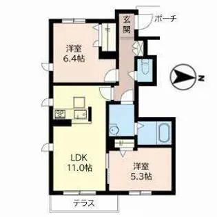パストラルハイム【0106号室】の間取り