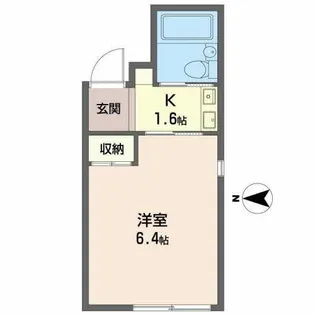 KF中山手マンション【300D号室】の間取り