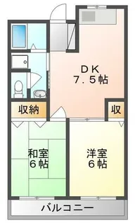 フリーディオ大和田【3階】の間取り