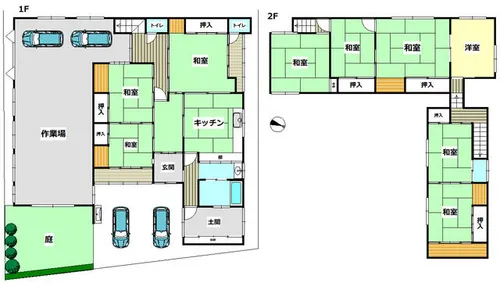 大阪府摂津市鳥飼下2丁目【一戸建】の間取り