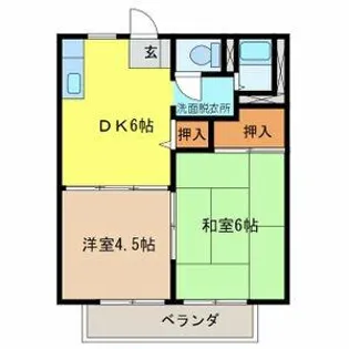 ハイツサンウェイ【101号室】の間取り