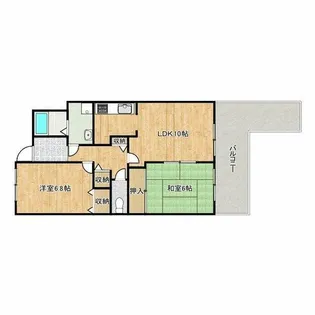 WESTヒルズ関空泉南ハイツ1【5階】の間取り
