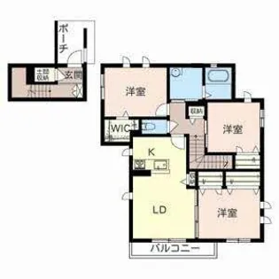 シャーメゾン クオーレ【0201号室】の間取り