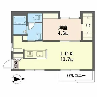 ファミールYAMAMOTO【0202号室】の間取り