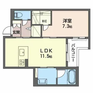 ライムストーン新大宮【0303号室】の間取り