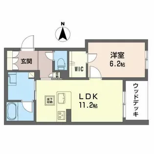 ShaMaison Serdina【0102号室】の間取り