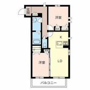 シャーメゾン旭東【0203号室】の間取り