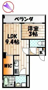 ラフィーネ門司港【201号室】の間取り