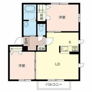 オレンジアイビー・柏原【2階】の間取り